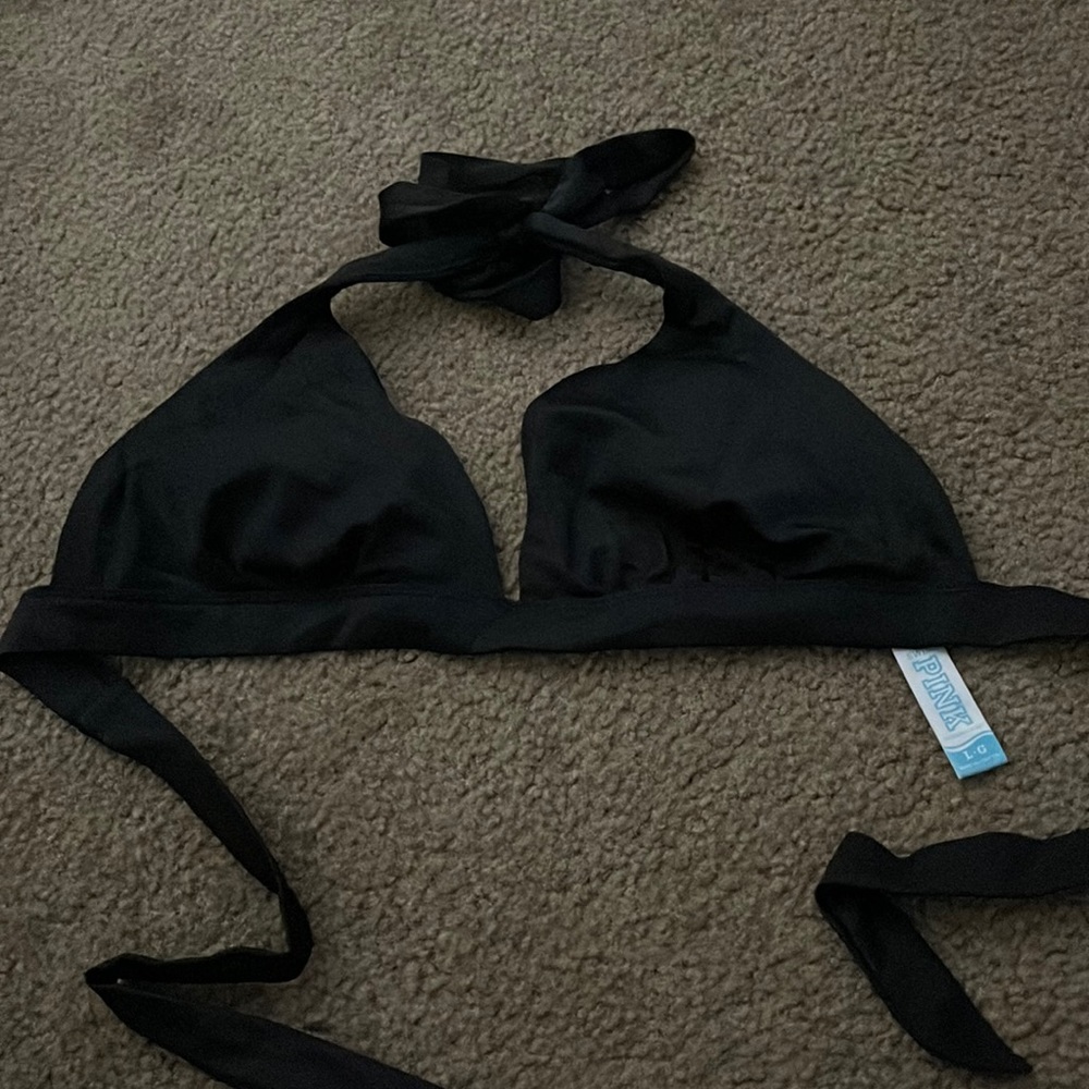 Pink brand triangle swimsuit top